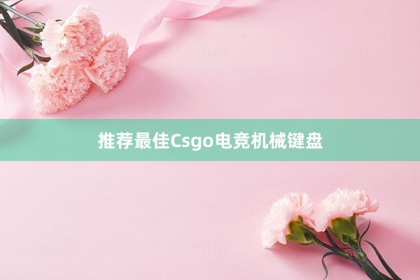 推荐最佳Csgo电竞机械键盘