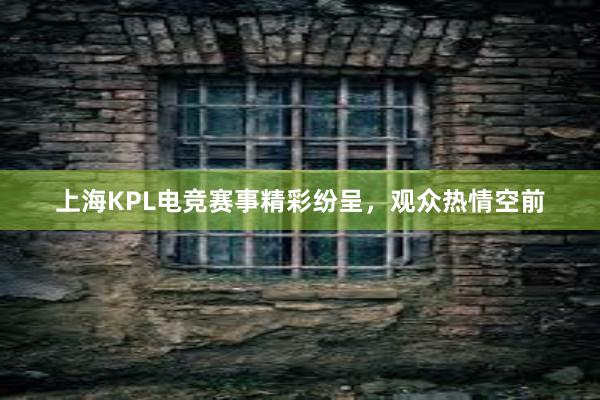 上海KPL电竞赛事精彩纷呈，观众热情空前